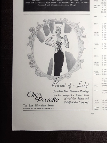 1937 SWEDISH LINE Magazine AD~GRIPSHOLM to SOUTH AMERICA~Chez Rosette/New York - Picture 5 of 5