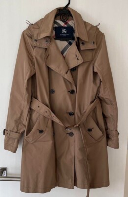 BURBERRY LONDON B1A20-125-46 Portable Trench Coat Women Size 36