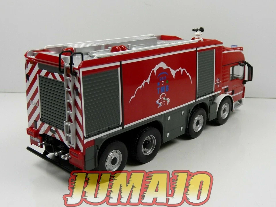 CPI3 camion POMPIER 1/43 Hachette Veicolo Speciale BAI MAN TGS Mont Blanc - Photo 3/4