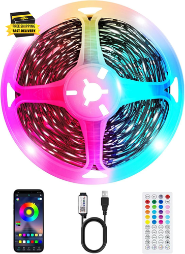TV LED Strip, 3.28Ft Smart RGB LED Lights for 24-32 Inch Tvs, Music Sync Bluetoo