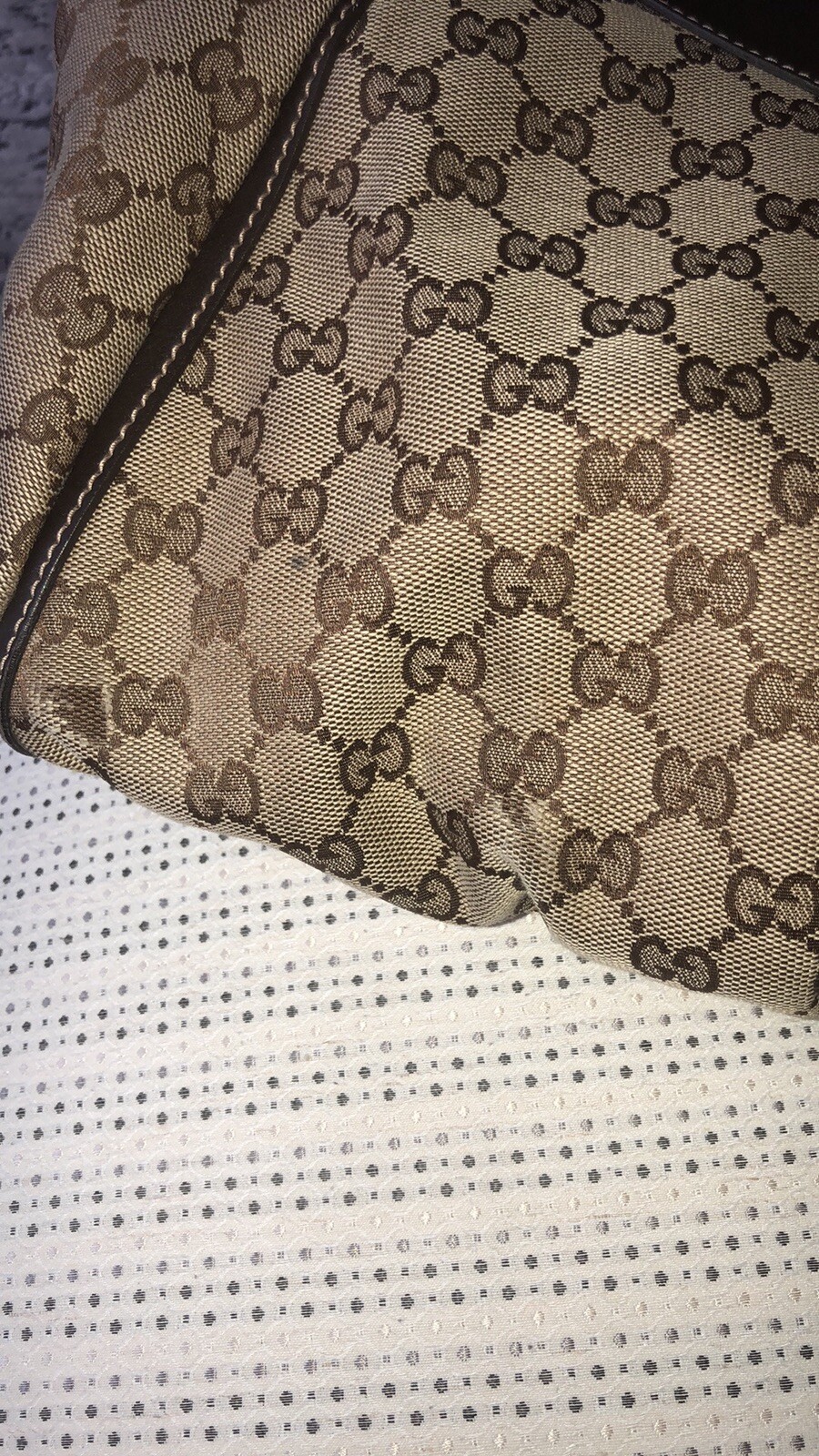 GUCCI ~ Large GG monogram Canvas D ring Hobo Bag  ~ 100percent AUTHENTIC image 9