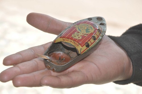 Vintage Penny/Miniature Anchor Mark Litho Steam Boat Tin Toy, Japan - Picture 2 of 9