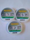 Maxima Ultragreen Monofilament Fishing Line Leader 50m Spools **3lb-15lb**