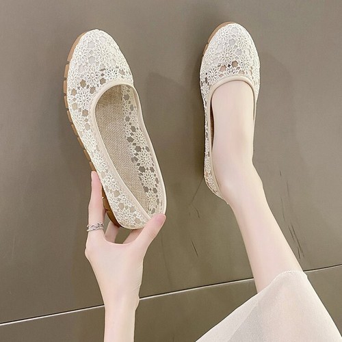 Damensneakers Sommerschuhe Stoffschuhe Leinenschuhe Laufschuhe Ballerinas Sport - Bild 5 von 28