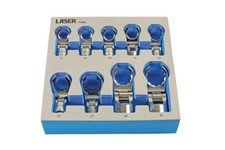 Flexible Crows Foot Wrench Set 1/2"D 9pc - Laser 7164 New