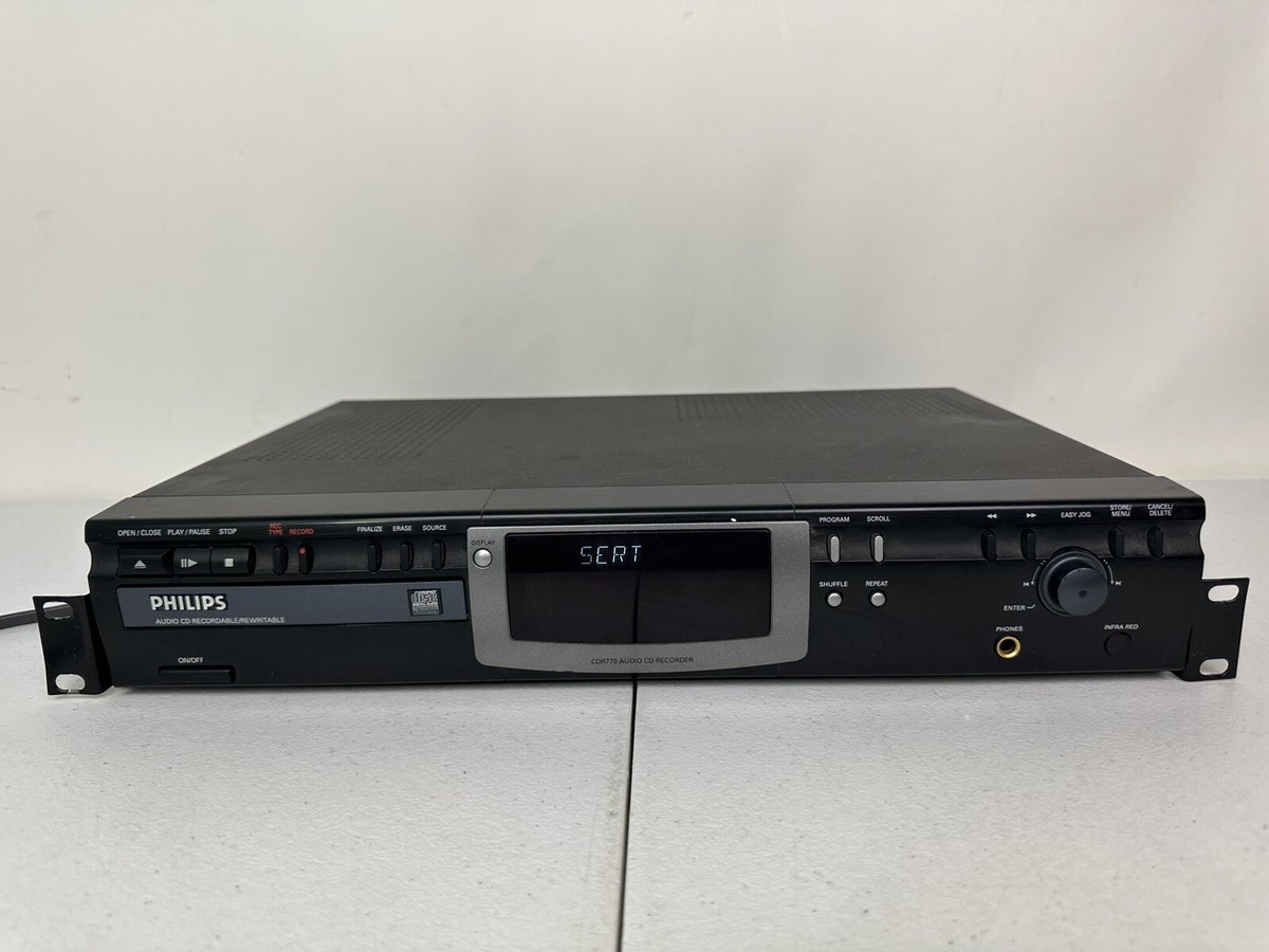 Philips CDR770 Audio CD Recorder Player - Parts Only - Plays