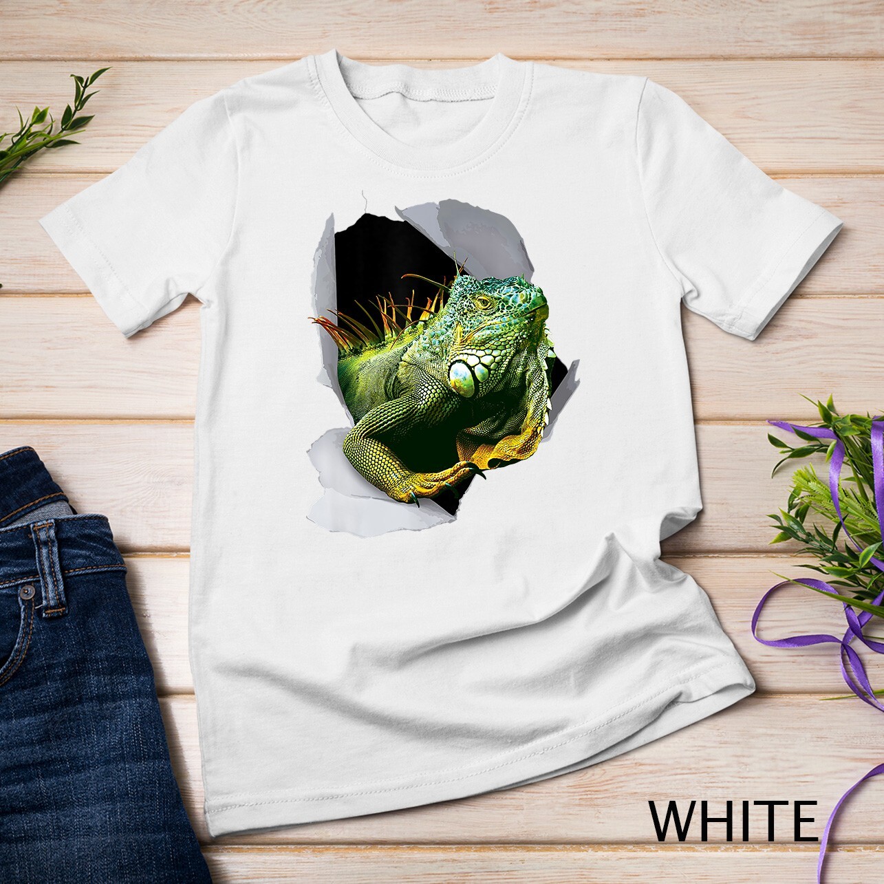 Iguana Tshirt, Funny Lizard Tshirt, Reptile Lover Unisex T-shirt