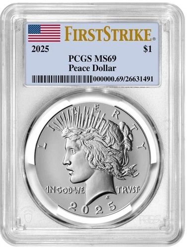 2025 Peace Silver Dollar $1 PCGS MS69 First Strike #2