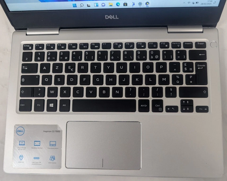 DELL inspiron xps 13 7380 core i5 8eme gen 8 go ram 256 go ssd en bon etat - Photo 2/4