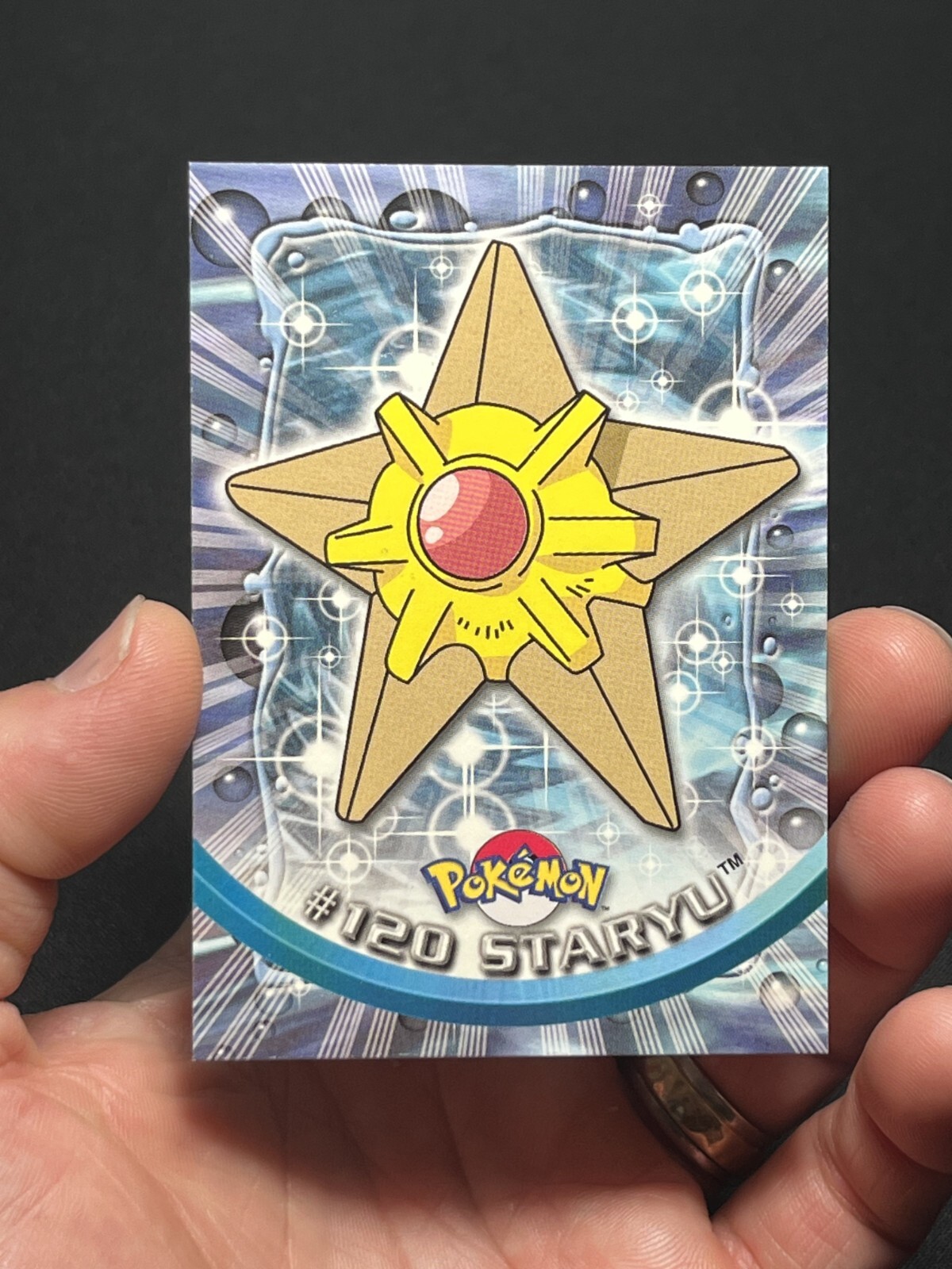 STARYU #120 NON Holo Blue Logo SERIES 3 TOPPS POKEMON CARD LP/NM