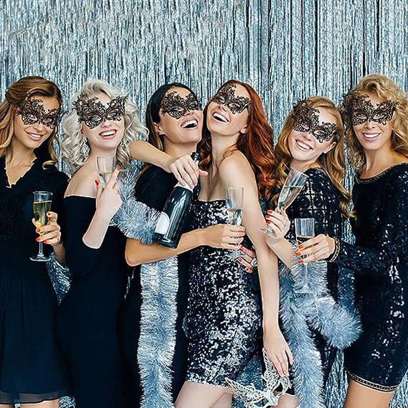 Masquerade Party Eye Mask Gothic Ball Dance Masks Fancy Dress Costume Accessory - Image 4 of 4