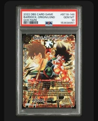 Bardock GDR Psa10 Origin Of The Legend