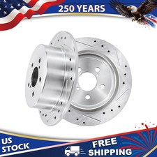 10.79 Rear Drilled Slotted Brake Rotors For 2005 - 2009 Subaru Legacy Outback 10.79 Rear Drilled Slotted Brake Rotors For 2005 - 2009 Subaru Legacy Outback