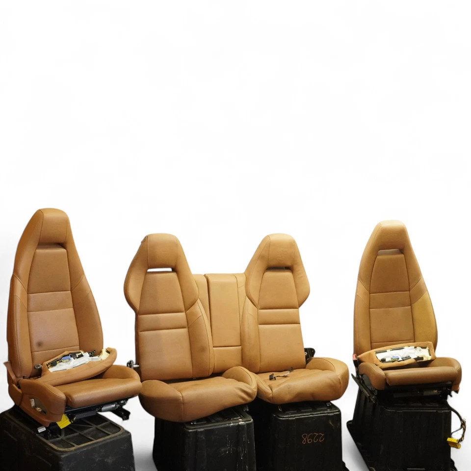 10-16 Porsche Panamera 970 Seat Leather Bucket Front Rear Set 97052205248 Oem - Image 3 of 4