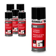 6 x paint spray 400 ml high gloss RAL 9005 deep black - spray paint - spray paints