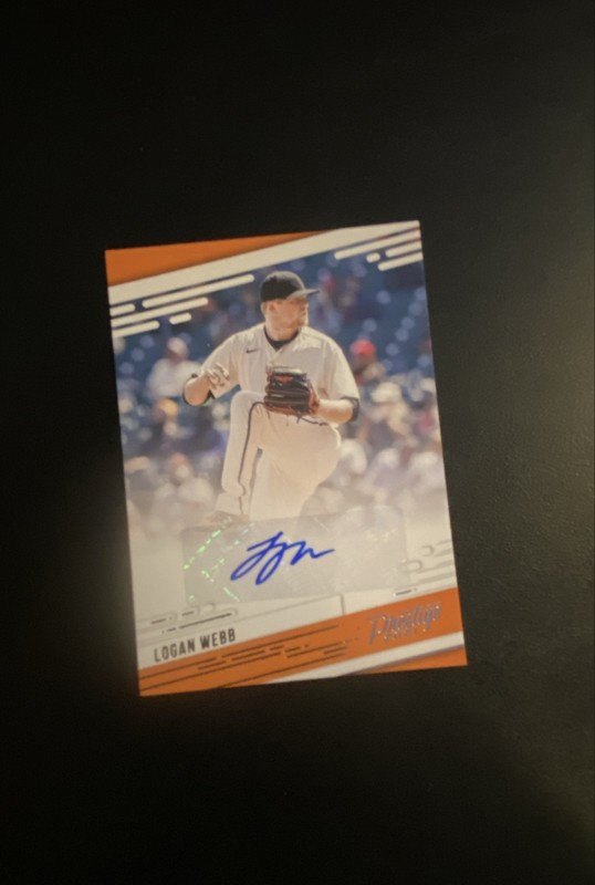 2021 Panini Chronicles - Prestige Autographs Logan Webb #PR-LW (AU)