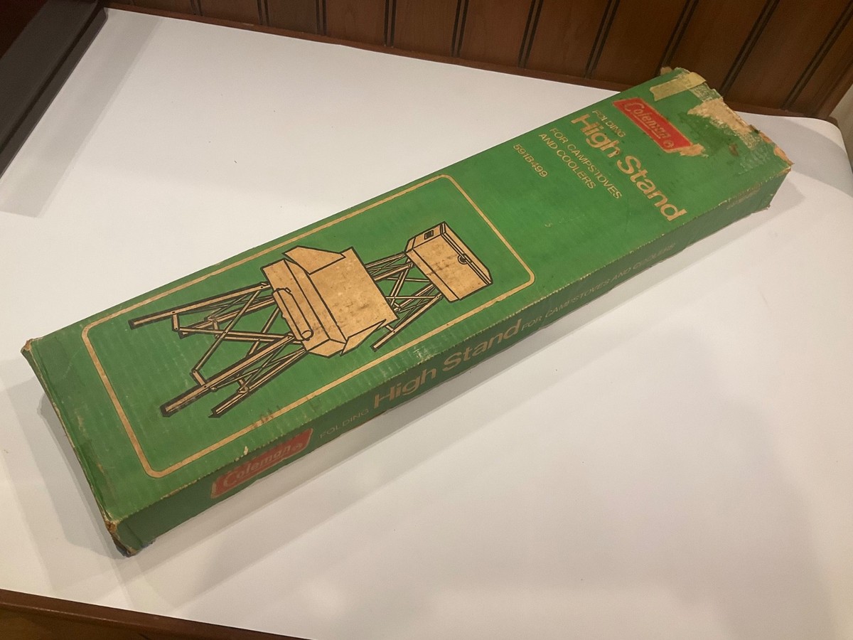 Vintage Coleman Folding High Stand Stove Cooler 591B499 for sale