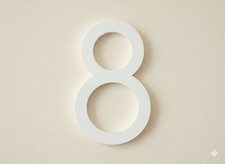 Acrylic House Numbers, Modern Floating Door Number, Black Address Sign Plaque