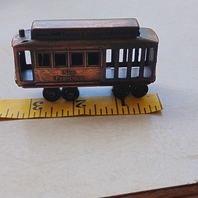 San Francisco Cable Car Souvenir Figurine Miniature Made in Hong Kong