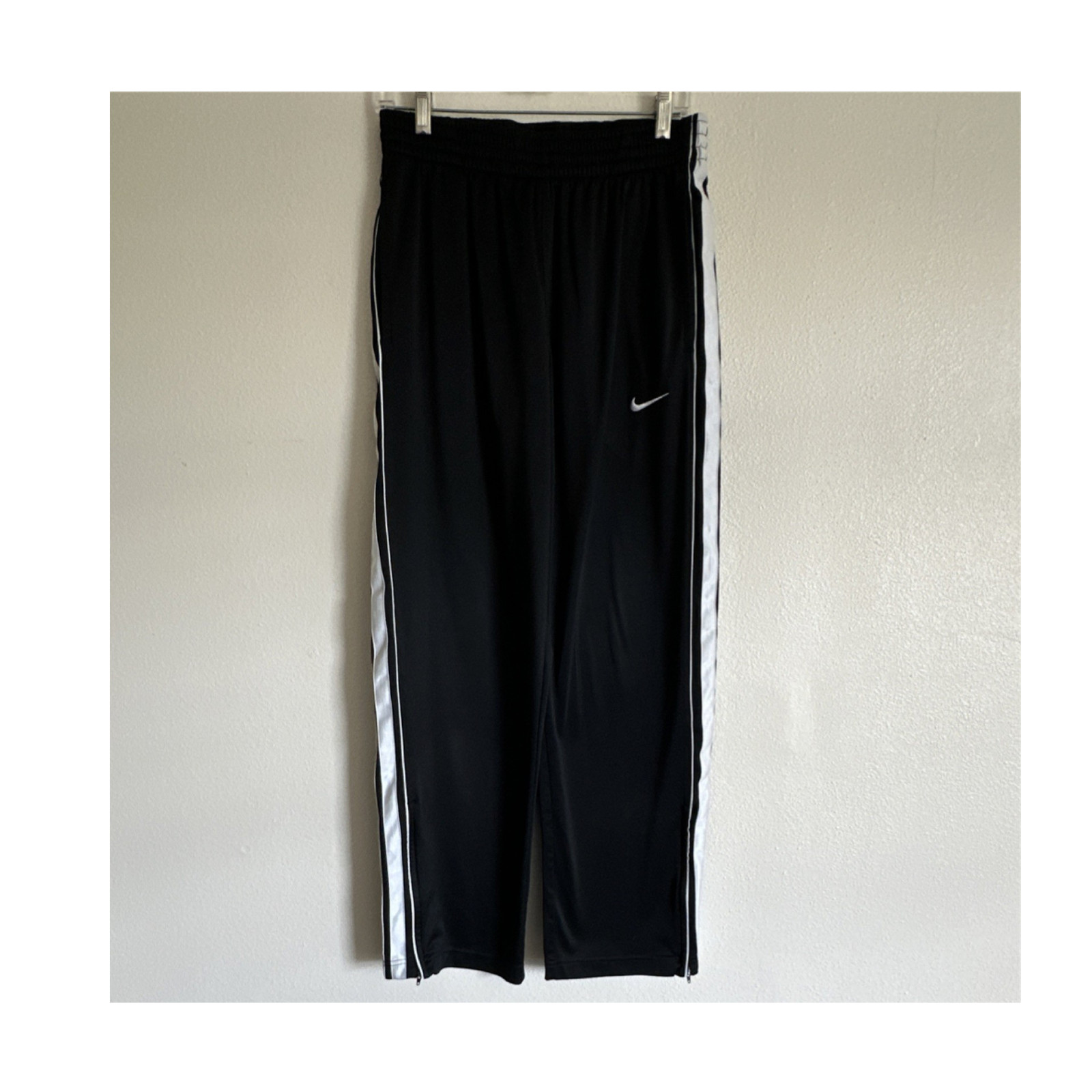 Nike Overtime 273715-010 Basketball Track Pants Black White Men's