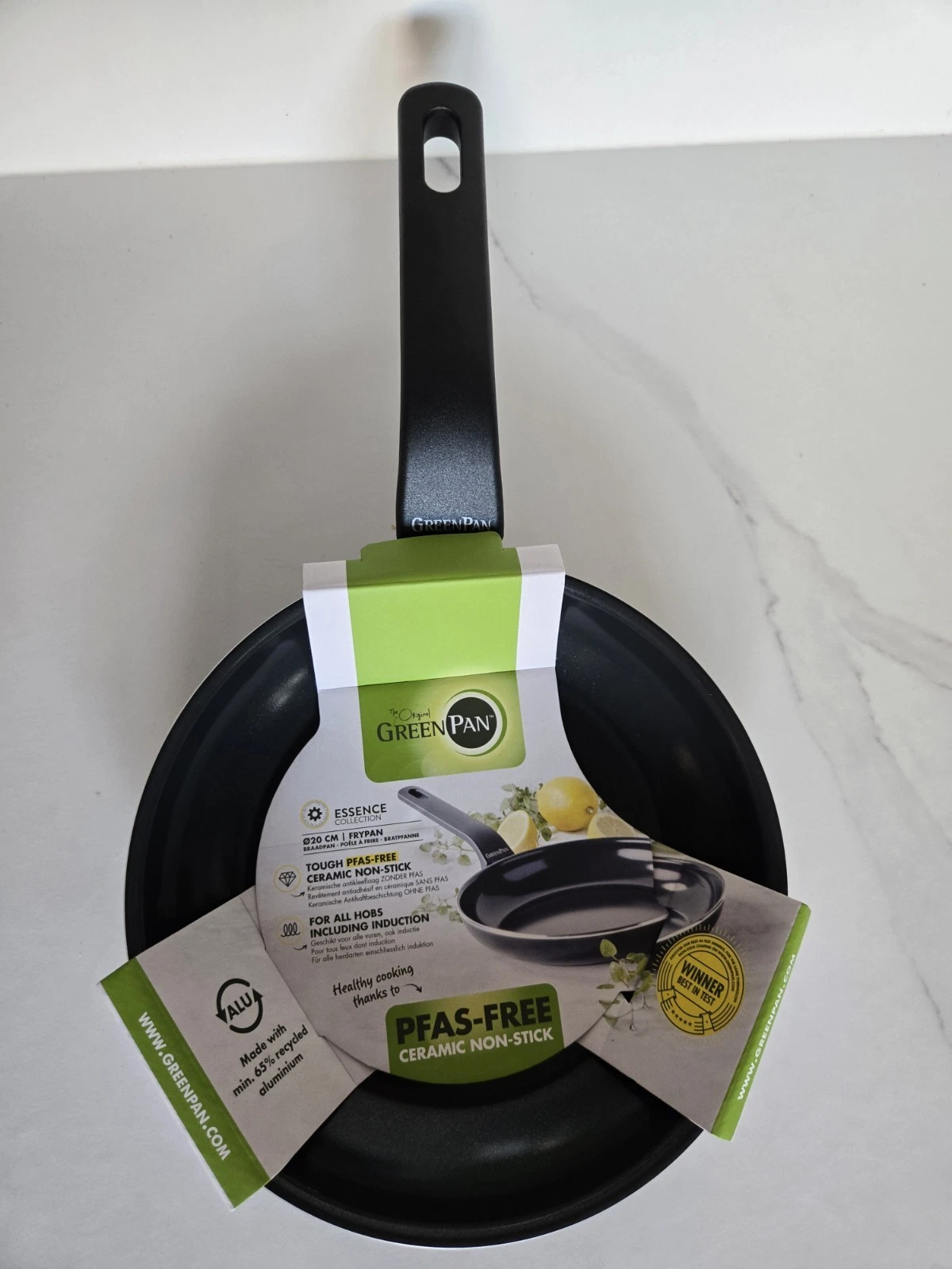 GreenChef Soft Grip 20cm Non-Stick Frying Pan PFAS-Free Oven Safe