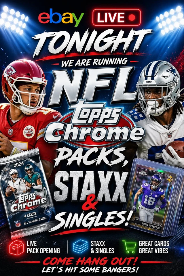 THURSDAY NIGHT TOPPS CHROME AND STAXX RIPS!!! LOCK IN!!!