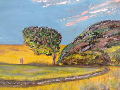 ''Paar'' Original GEMÄLDE Acryl IMPRESSIONISMUS SAMMLERSTÜCK Kunst UK Verkäufer