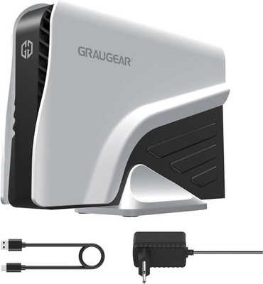 GrauGear externe Festplatte 8TB für PS4/PS5 USB-C/USB-A - Laufwerks-Gehäuse