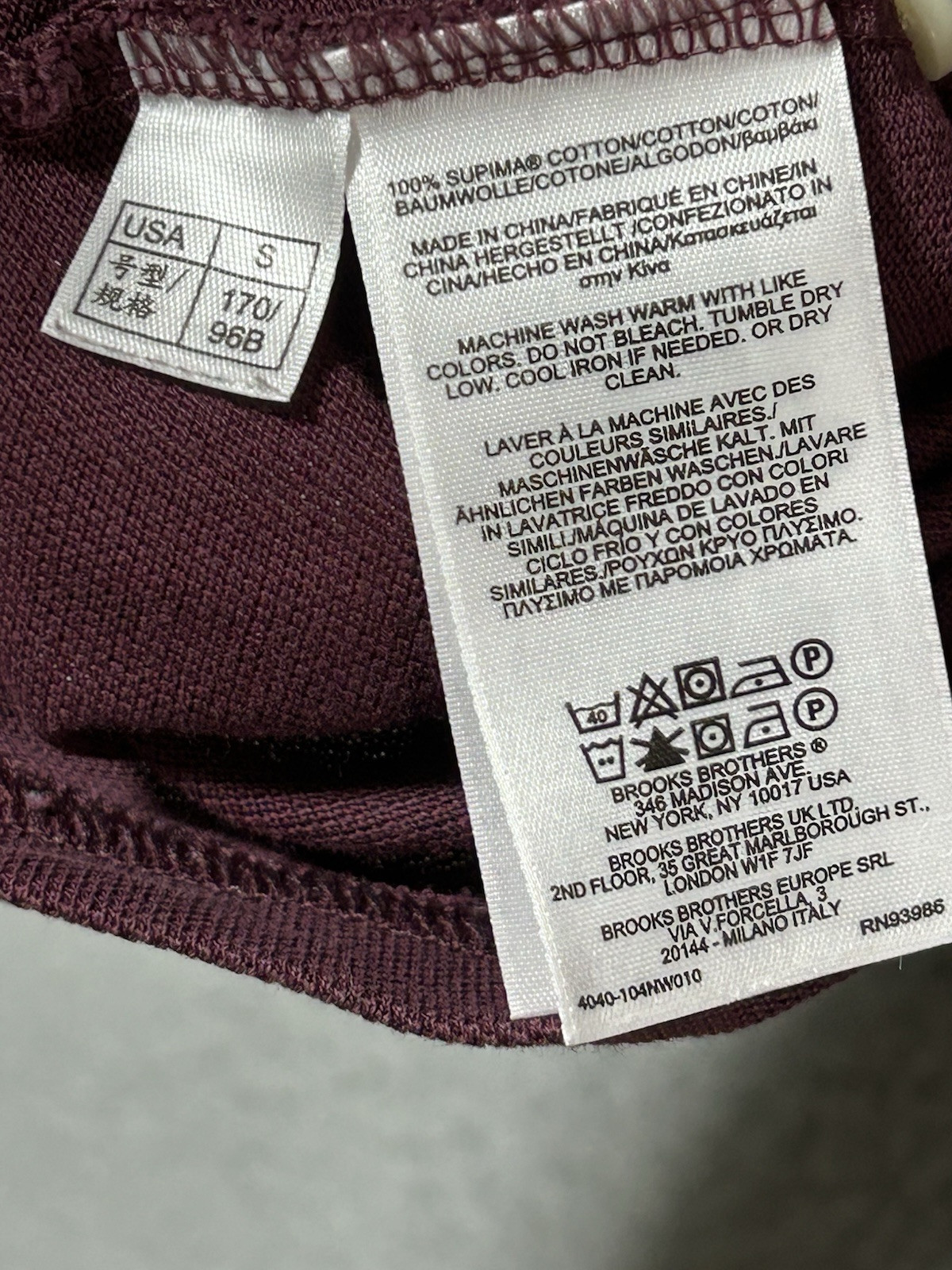 Brooks Brothers Supima Cotton Polo Shirts Sz Small Lot of 2 Green And Red thumbnail 11