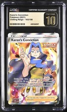 Pokemon SWSH06: Chilling Reign CGC 10 Karen's Conviction 193/198 Ultra Rare on eBay