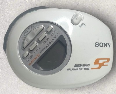Sony SRF-M85V Sports Radio Walkman Clip AM FM Weather MEGA BASS - TESTED WORKS