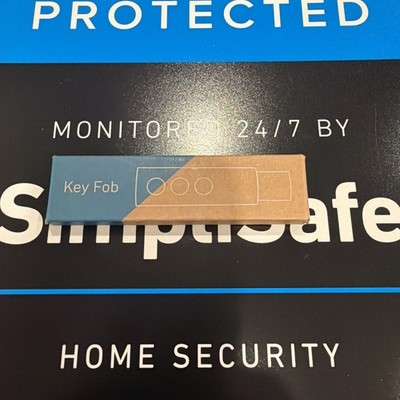 NEW SimpliSafe Key Fob Remote Security System Model KF3B SSKF3 Black