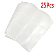 25 Pages/lot Card Sleeves Collector Binder Album Holder Sheets for Pokemon cc