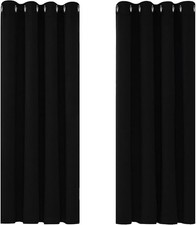 Deconovo Blackout Curtains Bedroom Super Soft Thermal Insulated Curtains Blackou