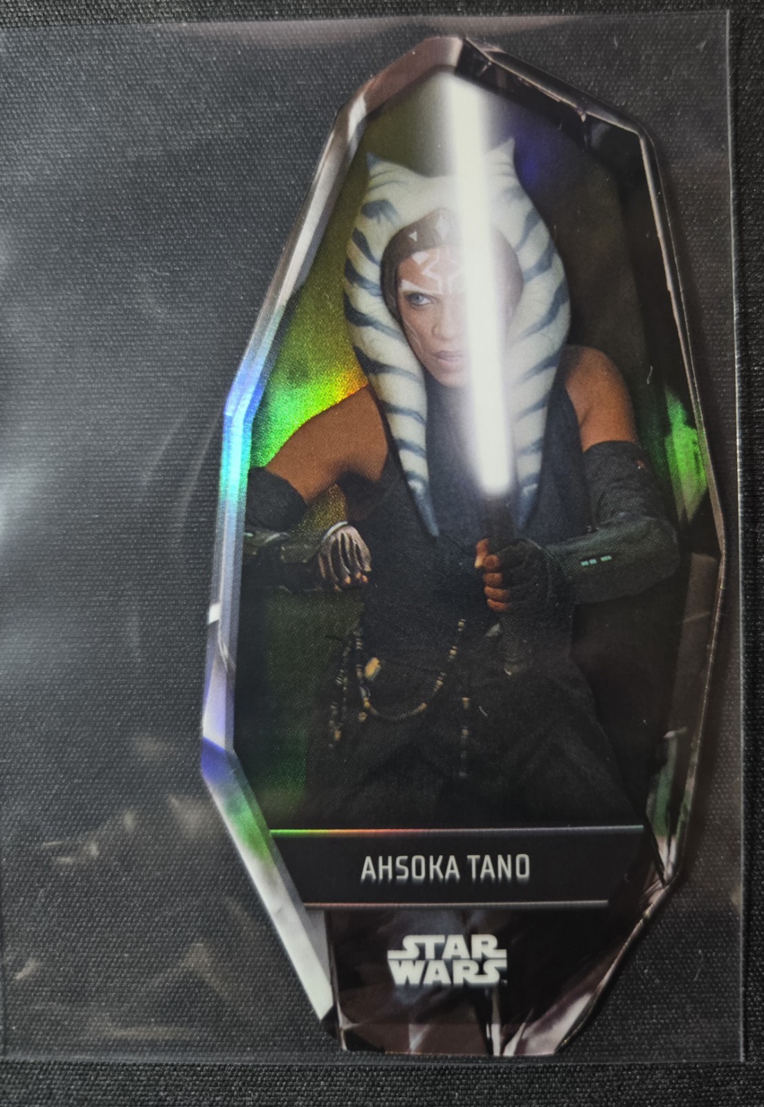 Ahsoka Tano #KCD-9 Star Wars 2023 Topps Kyber Crystal Die-Cut trading card — raw and PSA graded price guide