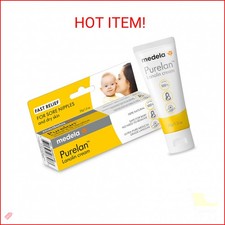Medela Purelan Lanolin Nipple Cream, Fast Relief for Sore Nipples  Dry Skin Dur