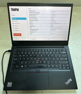 Lenovo ThinkPad E14 (i5-10210U @ 1.60, 8GB RAM, Boot to Bio) NO HD/ADAPTER