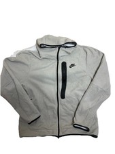 Nike Tech Fleece Full Zip Hooded Jacket Mens Large Beige Tan Vs