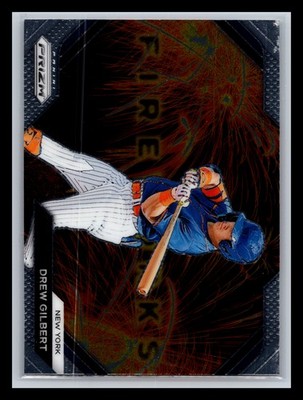 Drew Gilbert New York Mets 2024 Panini Prizm #2 Fireworks