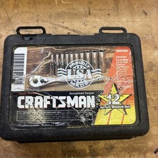 Craftsman 9 34781 12 Pc 14 Drive Sae Deep Socket Wrench Set Ratchet Hard Case Craftsman 9 34781 12 Pc 14 Drive Sae Deep Socket Wrench Set Ratchet Hard Case