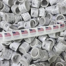 100 Self Adhesive Postage Stamps Roll First Class Forever Style Coil Sealed New