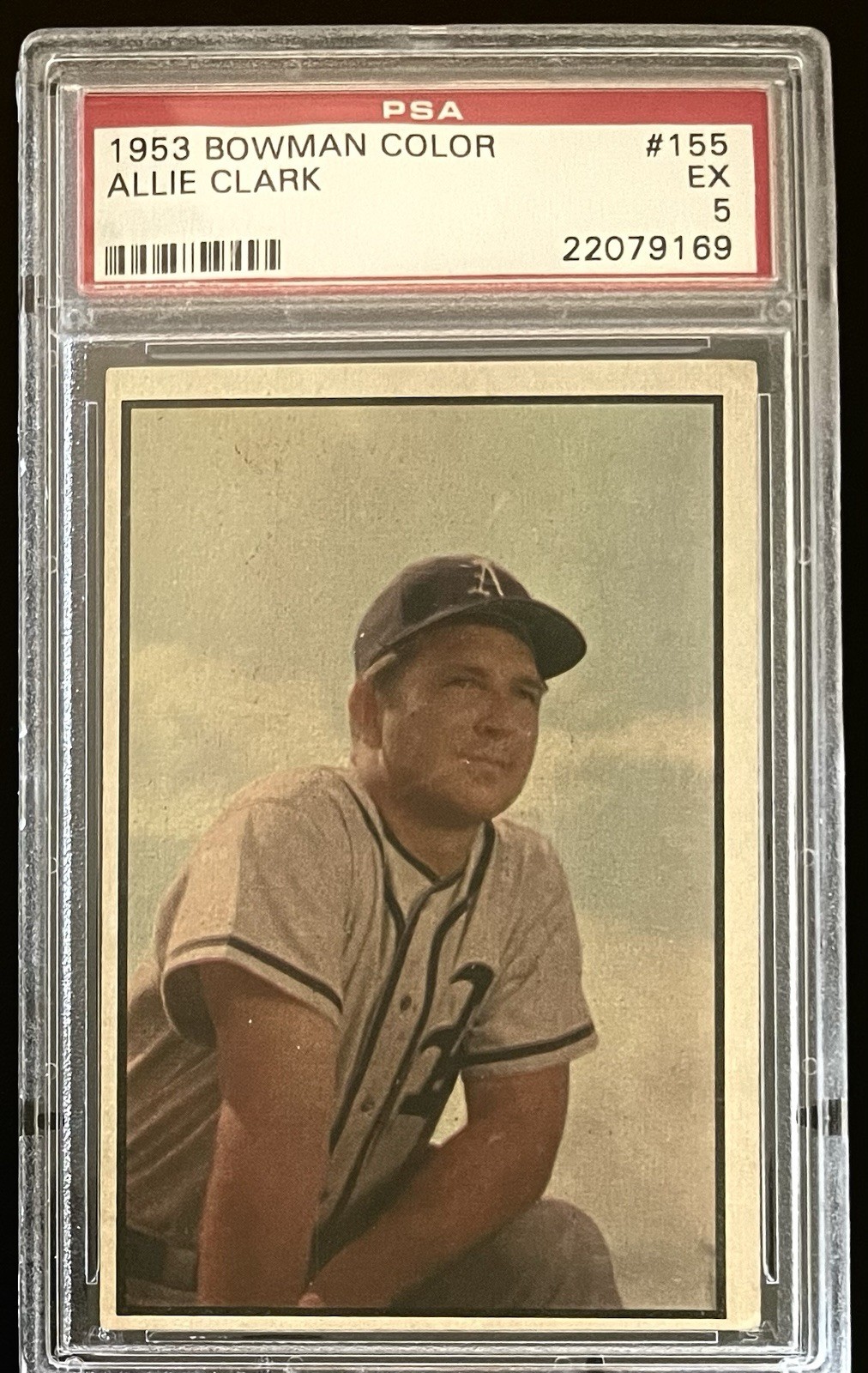 1953 Bowman Color #155 Allie Clark PSA 5 EX