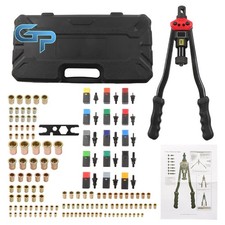 16" Rivnut Tool Kit 125 PCS Rivet Nuts with 15 Metric and SAE Mandrels