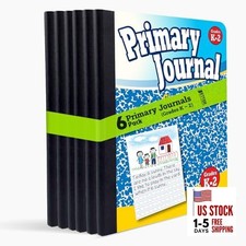 Primary Journal, Hardcover, Primary Composition Book Notebook - Grades 6 pack