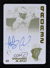 2019 Chrome 1984 Topps Printing Plate Yellow 1/1 Fernando Tatis Jr Auto k4c