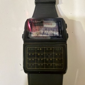 CASIO dbc V50 データバンク Casio DBC-V50-1 (1591) Easy Rec Men's Calculator Watch ( For