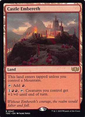 Castle Embereth TDC 347 English NM - MTG