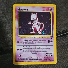 Wizards Mewtwo Base Set 2 10/102 Holo Rare 60 HP English 1999 Pokémon on eBay