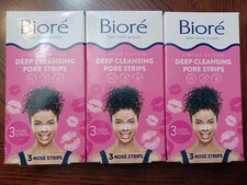 New Sealed Biore The Original  Deep Cleansing Pore Strips 9 Nose Strips