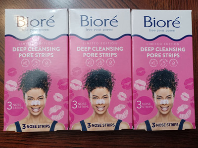 New Sealed Biore The Original  Deep Cleansing Pore Strips 9 Nose Strips